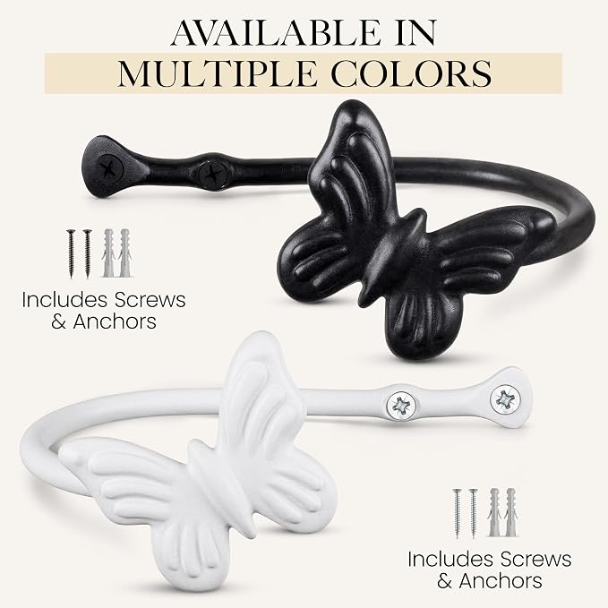 RTZEN Metal Curtain Tiebacks, Drapery Holders - Image 8