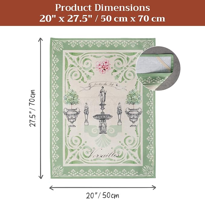 Maison d' Hermine Kitchen Towels Set of 2 Reusable 100% Cotton 27.50" x 20" - Image 7