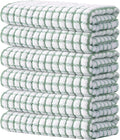 Kitinjoy Cotton 6 Pack Terry Kitchen Towels, Grass Green by Kitinjoy
