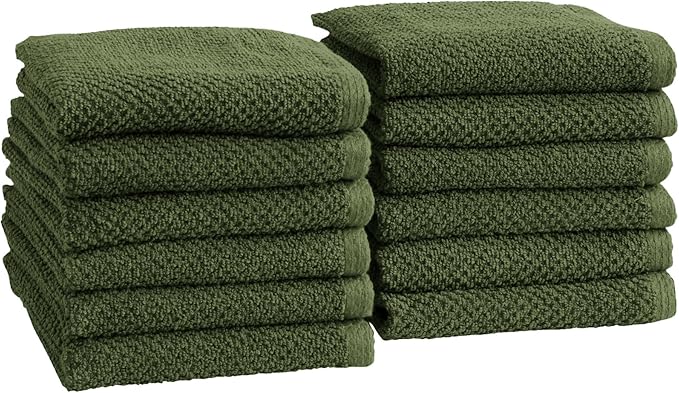 Great Bay Home 100% Cotton 12-Pack 13x13 Wash Cloth by GreatBayHome