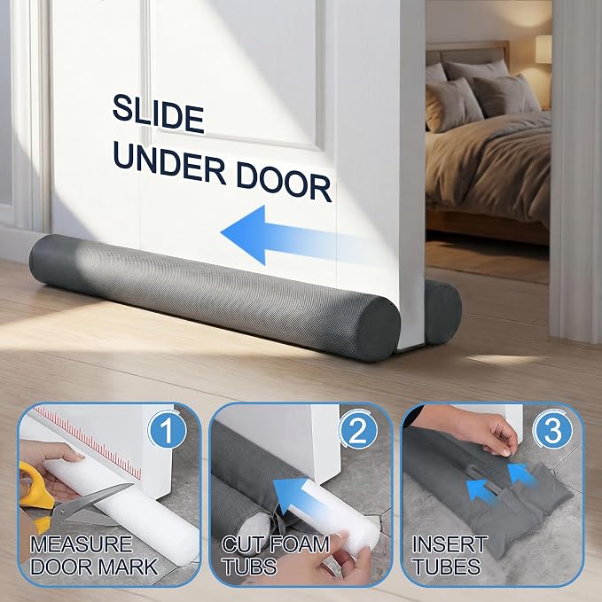 MAXTID Door Draft Stopper 36 Inch, Fits Door Gaps up to 1.7 Inch, Large Door - Image 7