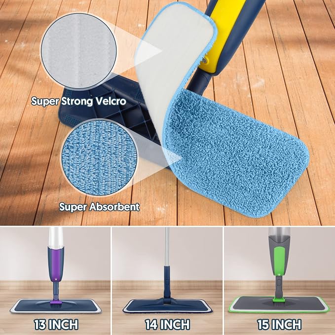 Washable Mop Pads for Swiffer PowerMop: Microfiber Wet Mops Refills 7 Pack - Image 3