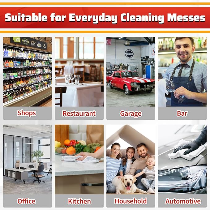 White Microfiber Cleaning Cloth, 150 Pack Shop Towels All-Purpose Cleaning Rags - Image 8