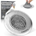 Kitchen Sink Drain Strainer, Patented Reversible Chain Mesh Basket Anti-Clog by Wokdada