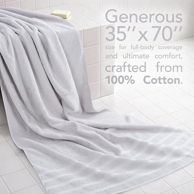 American Soft Linen 100% Cotton Luxury Turkish Towels, 35x70 XL Bath Sheet | - Image 2