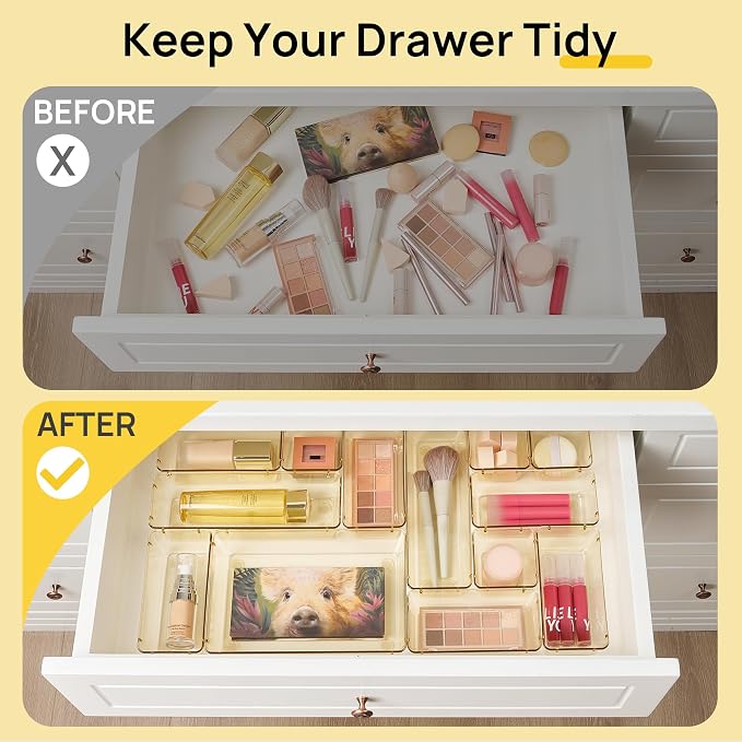 Vtopmart 25 Pack Plastic Drawer Organizers - Image 2