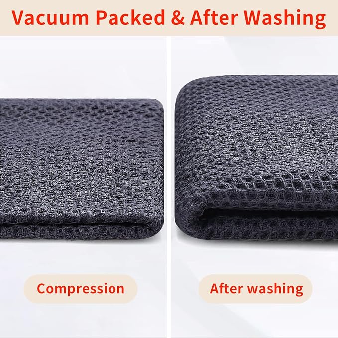 Homaxy 100% Cotton Waffle Weave Kitchen Dish Cloths 24-Pack, Ultra Soft - Image 7