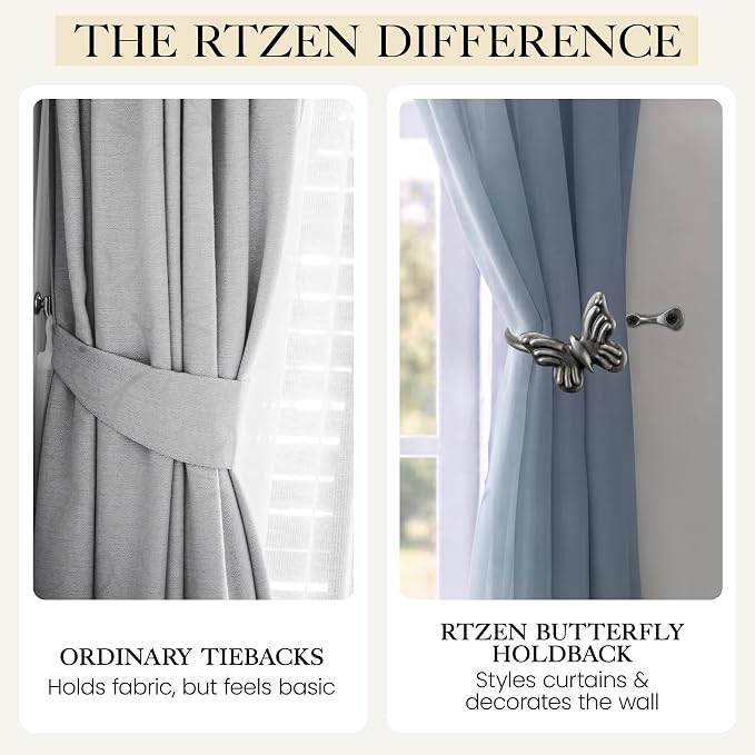 Metal Curtain Tiebacks, Drapery Holders - Image 8