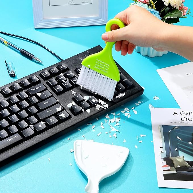 Chengu 3 Pcs Mini Dustpan Brush Set Small Broom - Image 6