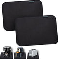 Heat Resistant Appliance Mat, Black, Non-Slip Kitchen Counter Protector, Large Size for Coffee Maker, Blender, Air Fryer (2, 16 * 24)