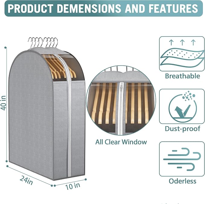 Liuoud 10" Gusseted Garment Bags - Image 3