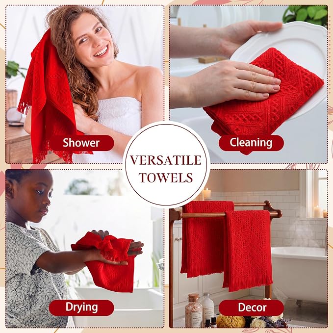 HunnmingRe 18 Pack Boho Hand Towel - Image 7