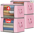 90L Clothes Storage, Foldable Thick Fabric Blanket Storage Bags | Foldable by Fabtotes