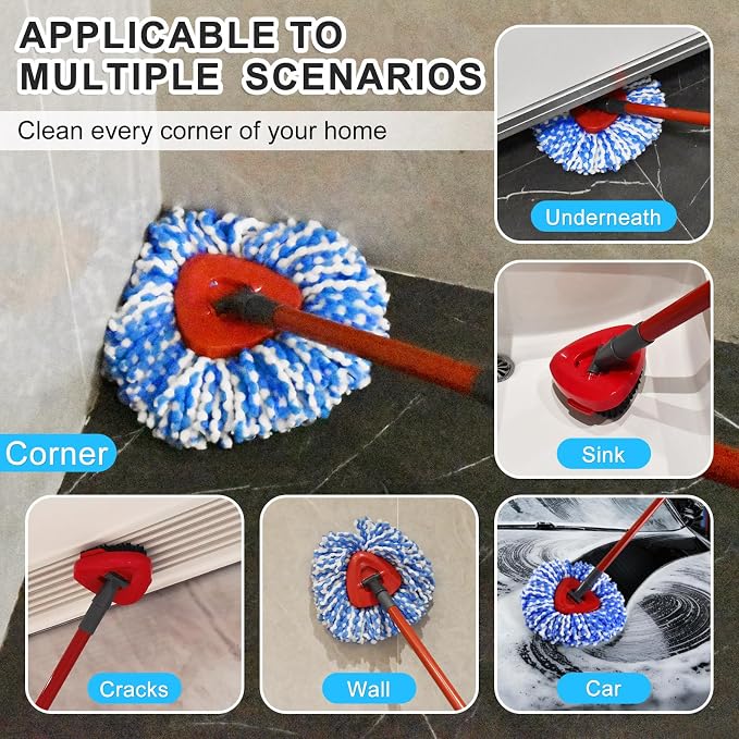 Mop Heads Replacements for Ocedar, Spin Mop Replacement for O-Cedar RinseClean - Image 4