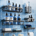 Shower Caddy 7 Pack, Adhesive Bathroom Shower Organizer by Yorshvil