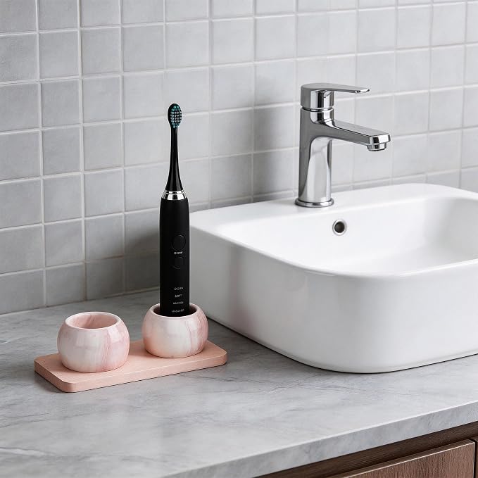 2 Pack Ceramic Toothbrush Holder - Image 6