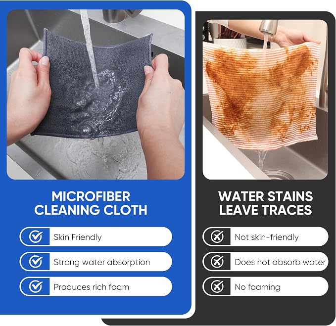 Forggon 10Pcs New Upgrade 2-Layer Non Scratch Wire Dishcloth, Wire Dishwashing - Image 6