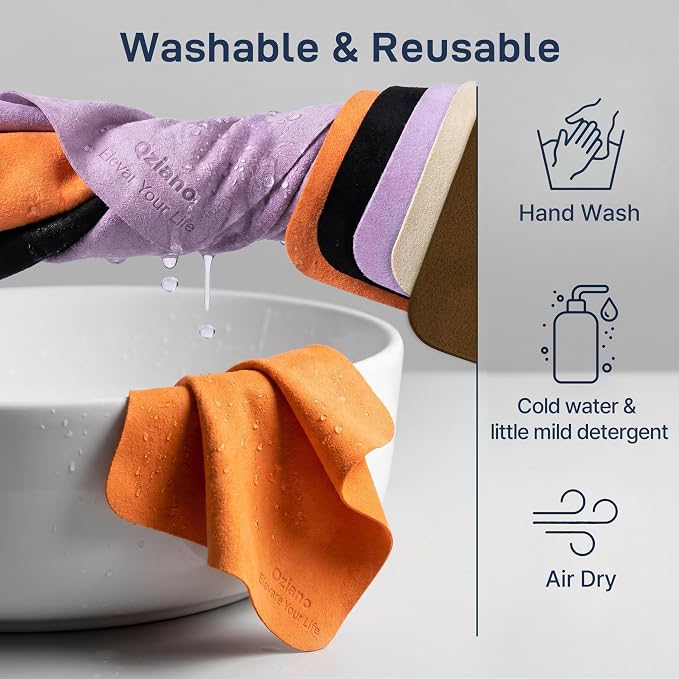 10 Pack Microfiber Cleaning Cloths, Premium 110D Scratch-Free & Lint-Free Clean - Image 7
