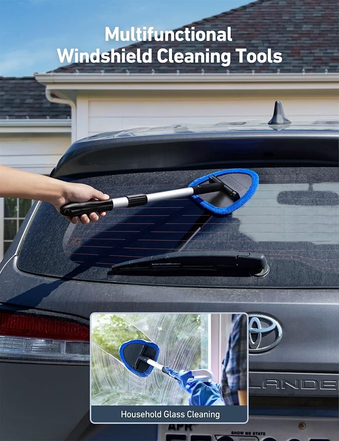 AstroAI 21" Extra-Long Windshield Cleaner Tool & Car Interior Detailing Kit | - Image 7