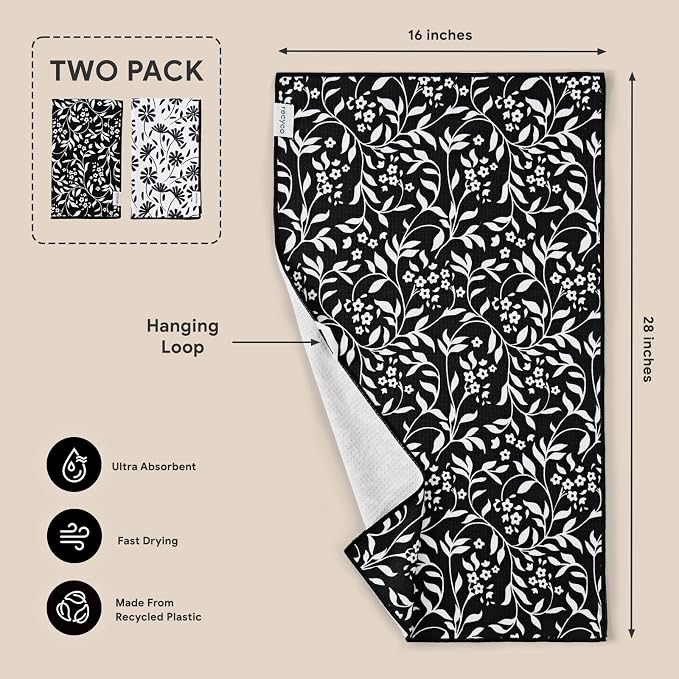 RECYCO Waffle Kitchen Towel Set of 2 - Image 6