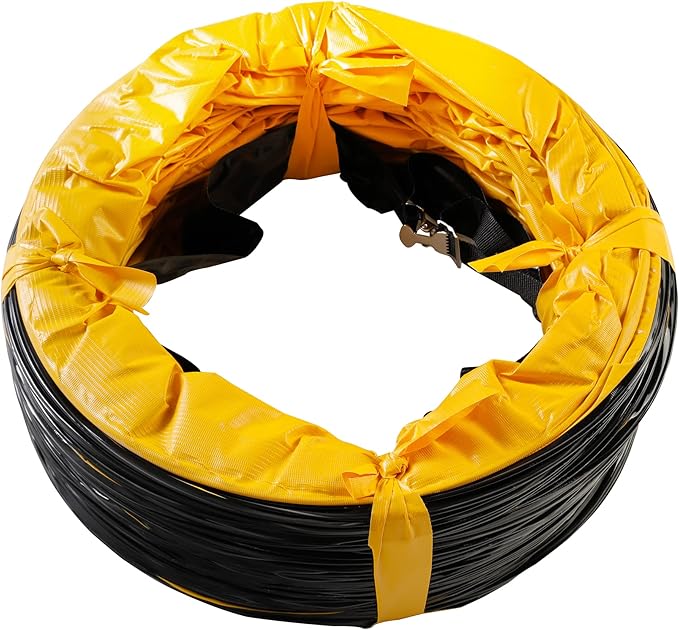 MOUNTO 25FT PVC Flexible Duct Hosing for Exhaust Fan (12inch w/o bag)