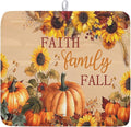 Faith FamilyFall Dish Drying Mat 16X18 Inch Thanksgiving Mats by Kawani