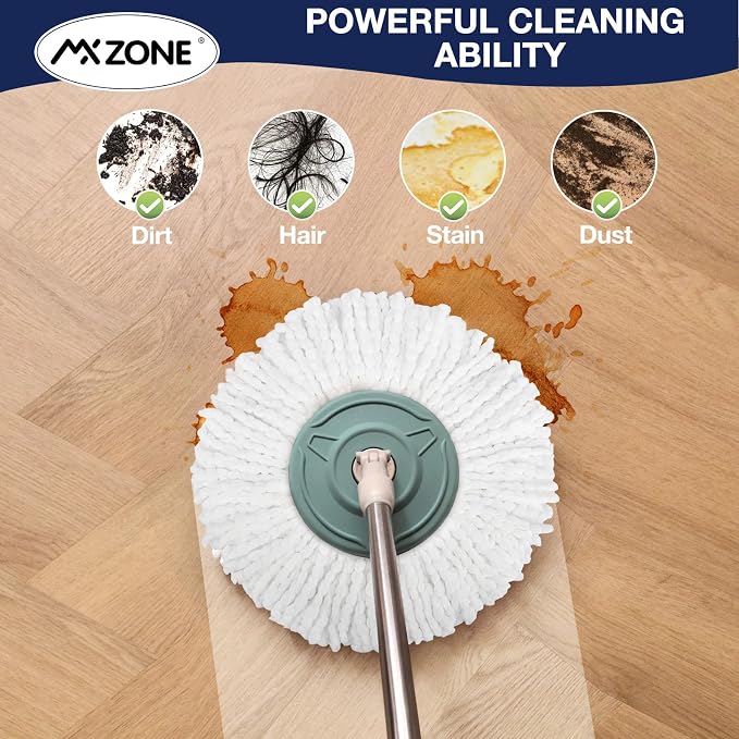 Spin Mop Replacement Heads for Hurricane 360 Round Mop Head - Image 4