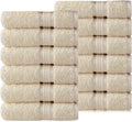 COTTON CRAFT Ultra Soft Washcloths -12 Pack- 12x12-100% Cotton Facecloths by COTTONCRAFT