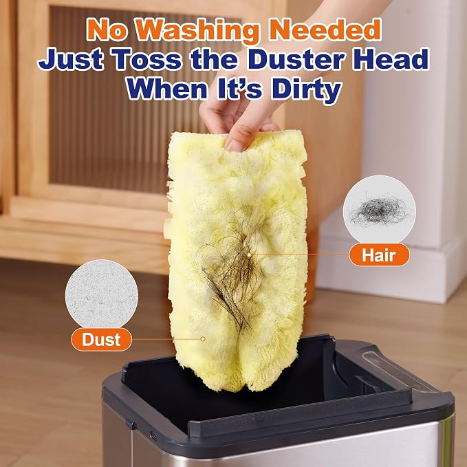 JOYMOOP Scented Telescopic Duster kit, 3FT Extendable Handle + 24 Yellow Refills - Image 15