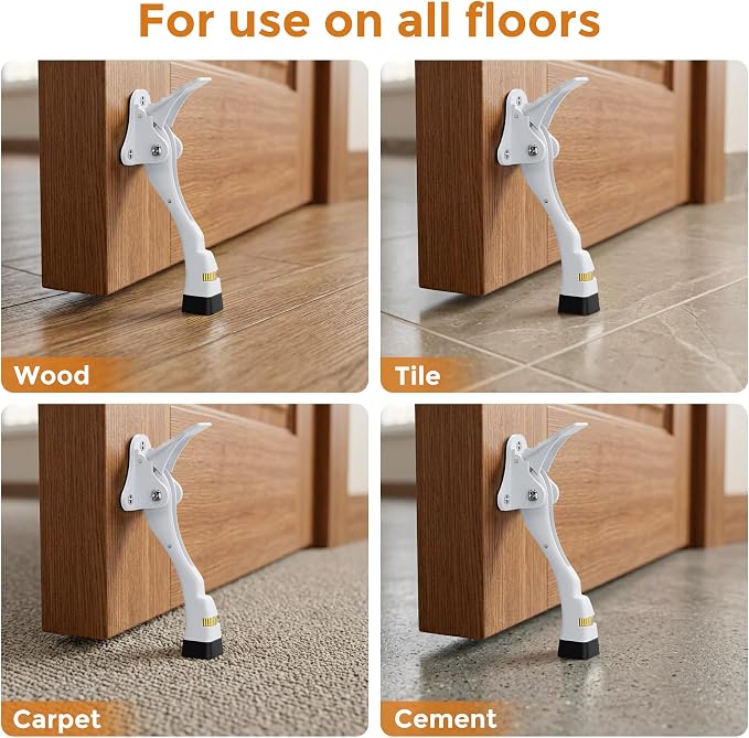 Door Stoppers, 4 Inch Kickdown Door Stop - Image 6