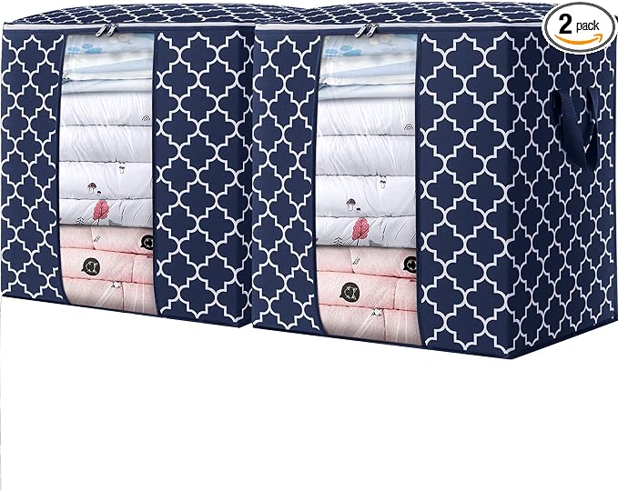 Storage Bags 2 Pack 100L Clothes Organization and Storage Containers | Large by WiseLife