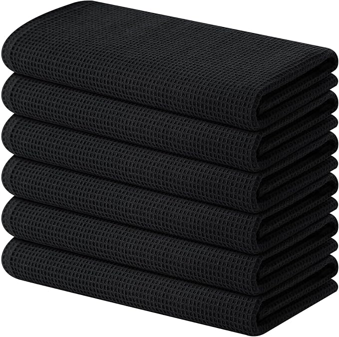 Homaxy 100% Cotton Waffle Weave Kitchen Towels, 6 Pack by Homaxy