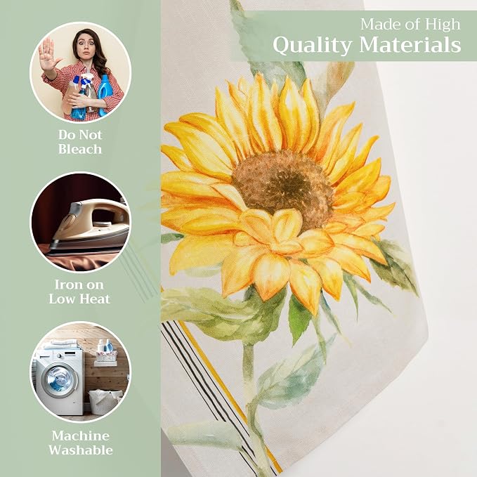 Maison d' Hermine Kitchen Towels Set of 3 Reusable 100% Cotton 27.50" x 20" - Image 4