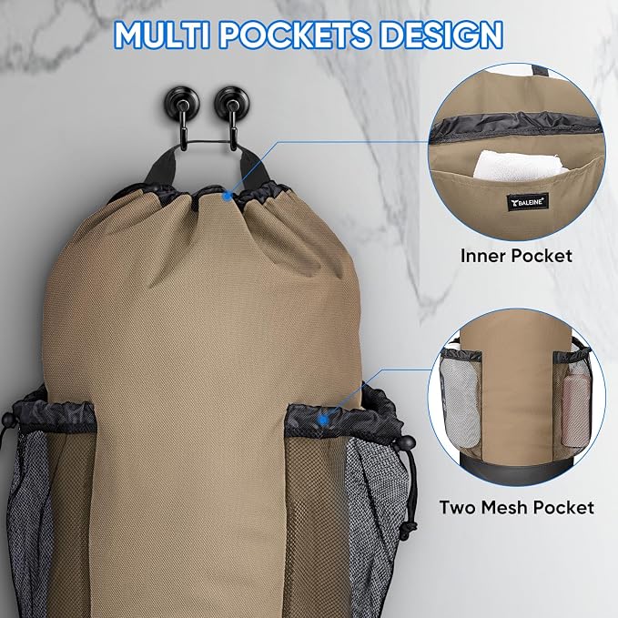 BALEINE 150L Laundry Bag Backpack, 900D Oxford Fabric Large Travel Laundry Bags - Image 4