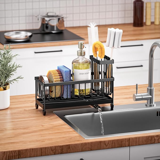 Cisily Sponge Holder for Kitchen Sink, Sink Organizer - Image 7