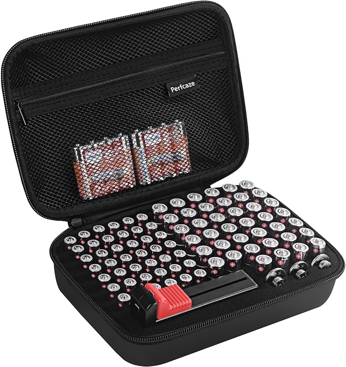 Battery Organizer Storage Case by PERFCAZE