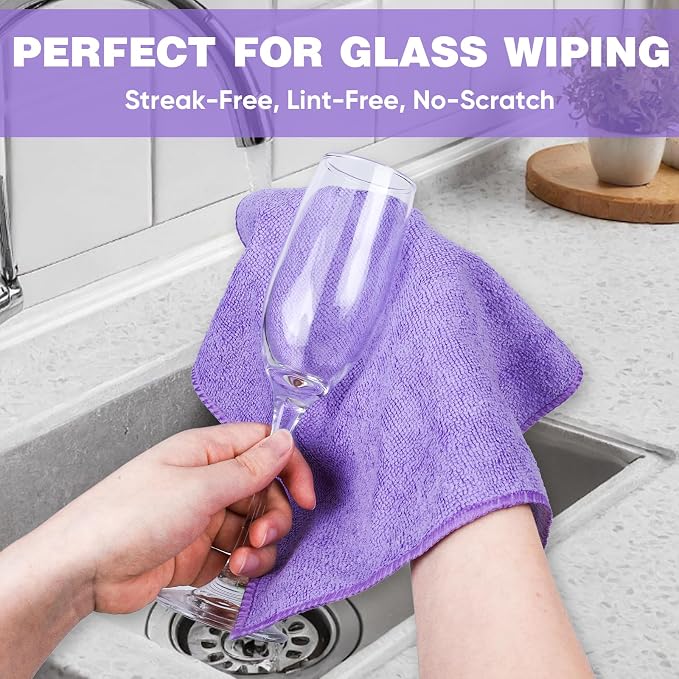 10 Colors Microfiber Cleaning Cloths, 150 Pack Assorted Cleaning Rags | Highly - Image 4