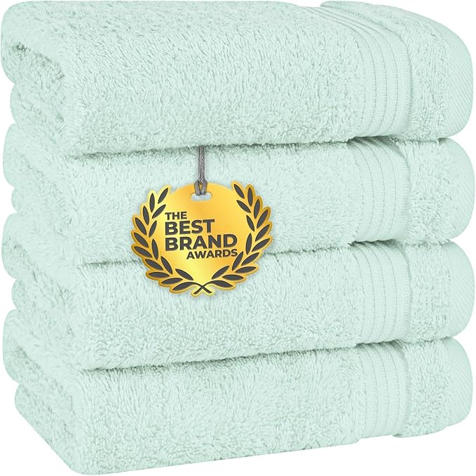 Cotton Paradise 100% Cotton Turkish Towel Set, Soft Absorbent Quick Dry by UNITEDHOMETEXTILE