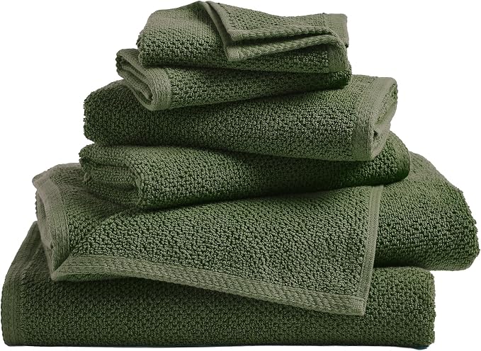 Great Bay Home 100% Cotton 6 Piece Towel Set by GreatBayHome