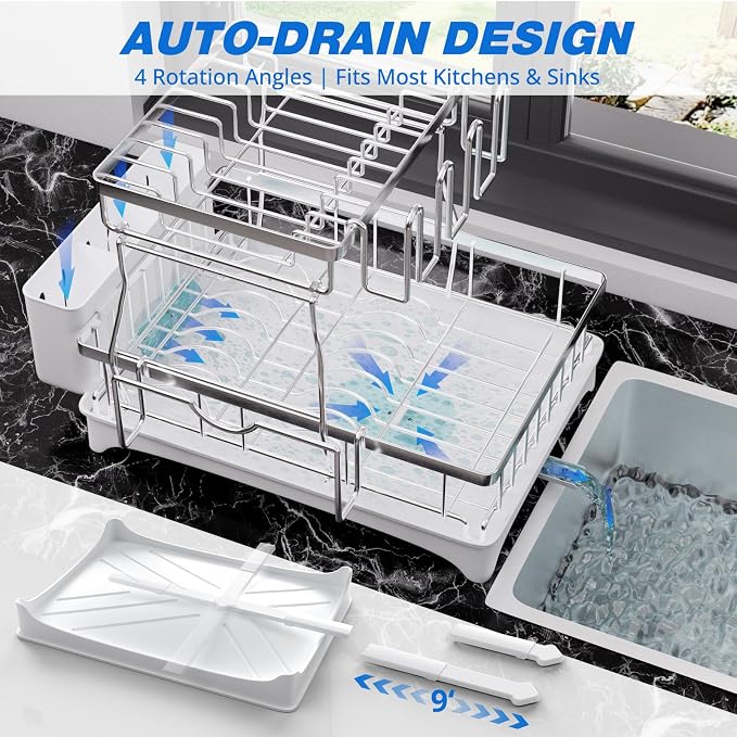 2-Tier Dish Drying Rack - Image 4
