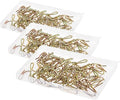 58 Pcs Mini Metal Curtain Hooks, Nydotd Rustproof Metal Hooks Heavy-Duty Offset by IFD