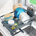 Urakify Dish Drying Rack for Kitchen Counter, 16.5" L x 12.2" W, Sink Dish Rack by Urackify