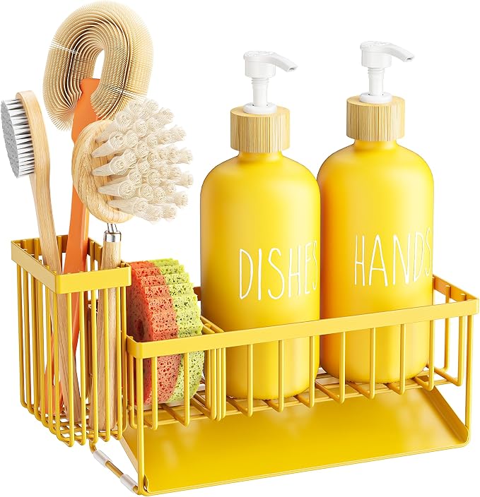 Cisily Kitchen Dish Soap Dispenser Set - Image 2