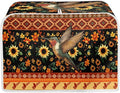 Aztec Hummingbird Sunflower Print 4 Slice Toaster Cover Fingerprint Protection Kitchen Accessories Decor Waterproof Bread Maker Cover