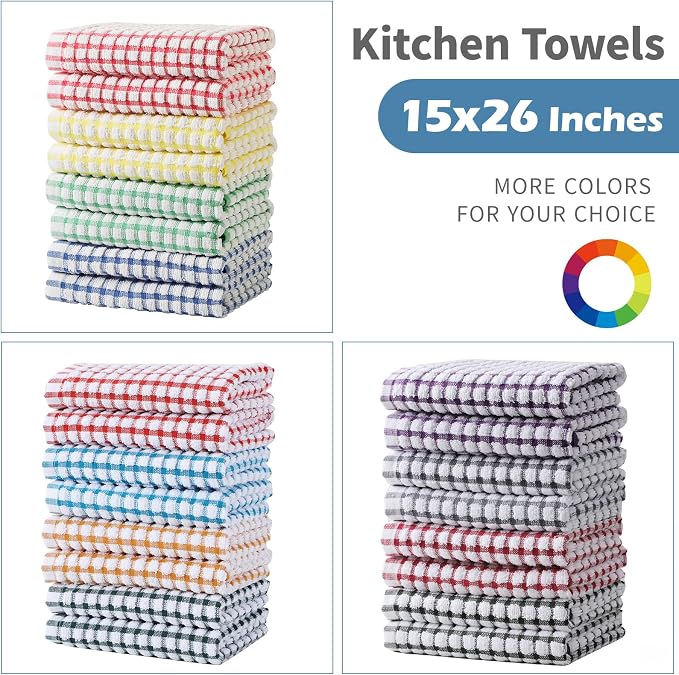 Oeleky Kitchen Towels, 100% Cotton Dish Towels - Image 6