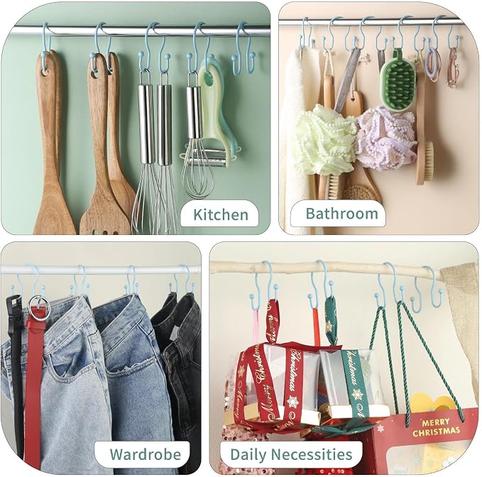 Shower Curtain Hooks, Stainless Steel Shower Curtain Hangers, Metal Shower - Image 8