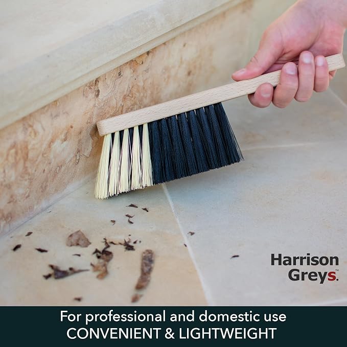 11.2" Hand Broom Medium-Soft Bristles Bench Brush, Sweeping Brush - Image 4