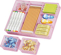Marbrasse Mesh Desk Drawer Organizer Tray 3 Packs, 9 Adjustable Compartments by Marbrasse