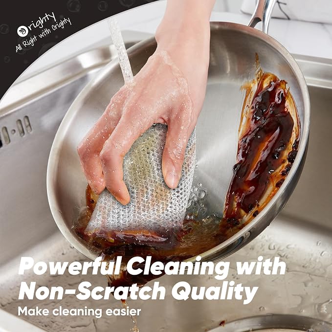 Orighty Dish Cloths for Washing Dishes, 24 Pack Metal Dish Rags - Image 4