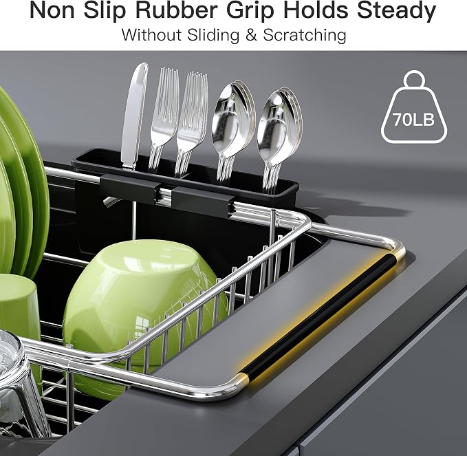 JASIWAY Dish Drying Rack in Sink, Dish Drainer - Image 8